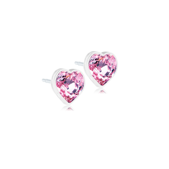 ÖRHÄNGE MP HEART LIGHT ROSE 6MM