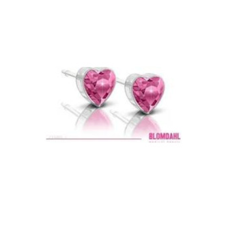 ÖRHÄNGE MP HEART ROSE 6MM
