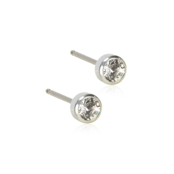 ÖRHÄNGE ST BEZEL 4MM CRYSTAL