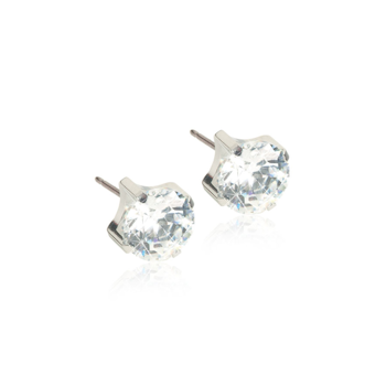 ÖRHÄNGE ST TIFFANY CZ WHITE 7MM