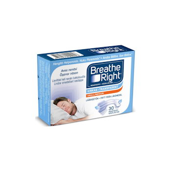 BREATHE RIGHT NÄSPLÅSTER TRANSP S/M