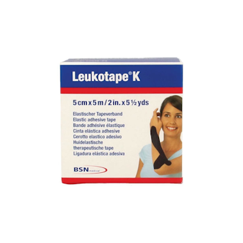 LEUKOTAPE 5CMX5M SVART