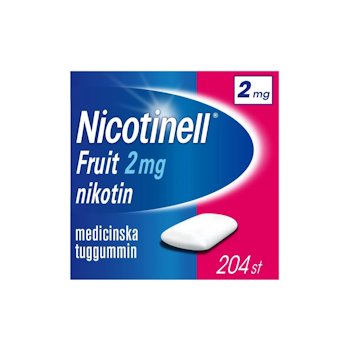 NICOTINELL FRUIT TUGGUMMI 2MG 204ST