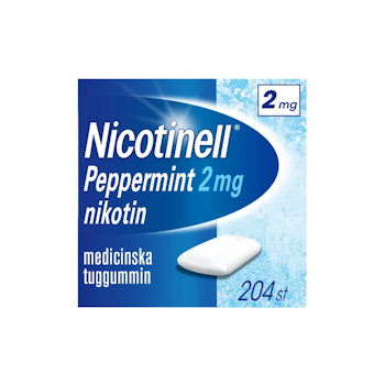 NICOTINELL PEPPARMINT TUG 2MG 204ST