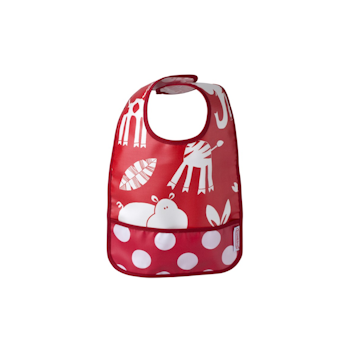 EASY WIPE BIB GREYPINK
