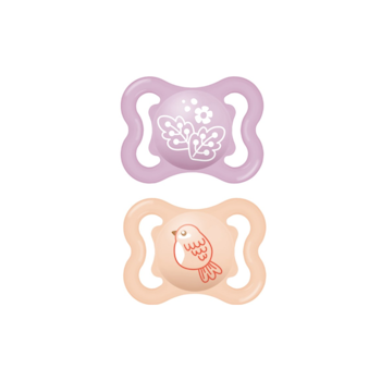 MAM AIR SILICONE PINK 0-6M