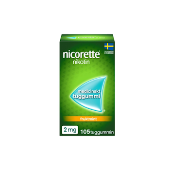 NICORETTE TUGG FRUKTMINT 2MG  105ST