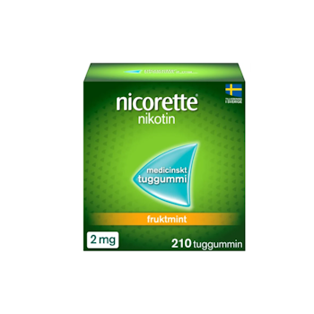 NICORETTE TUGG FRUKTMINT 2MG  210ST