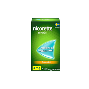 NICORETTE TUGG FRUKTMINT 4MG  105ST