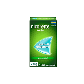 NICORETTE TUGG PEPPARMINT 2MG 105ST