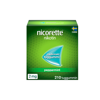 NICORETTE TUGG PEPPARMINT 2MG 210ST