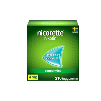 NICORETTE TUGG PEPPARMINT 4MG 210ST