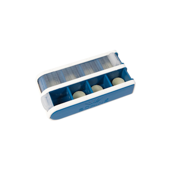 PILL BOX PILLERFÖRVARING BLÅ
