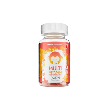MONKIDS MULTIVITAMIN JORDGUBB BARN