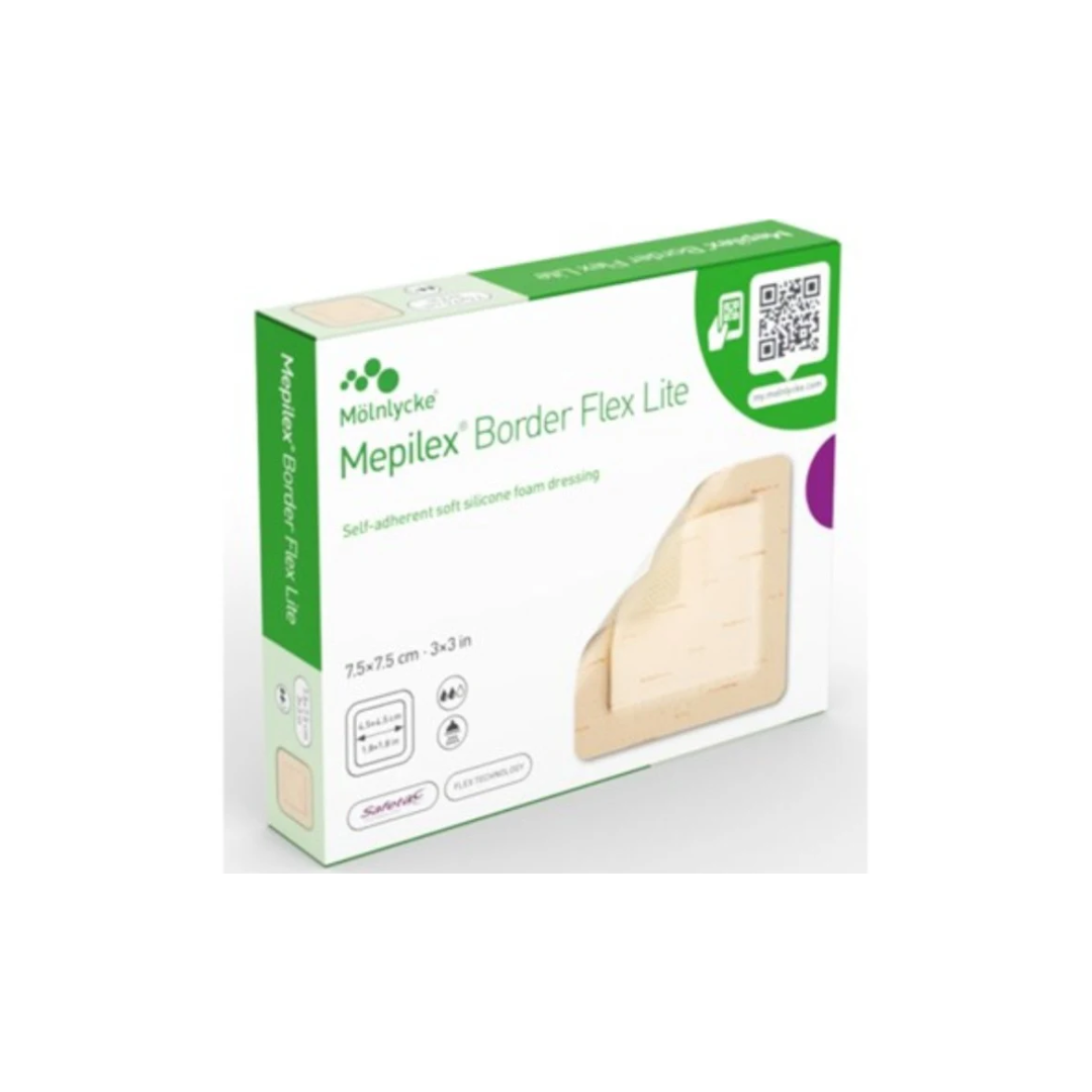 MEPILEX BORDER FLEX   7,5X7,5CM 5ST