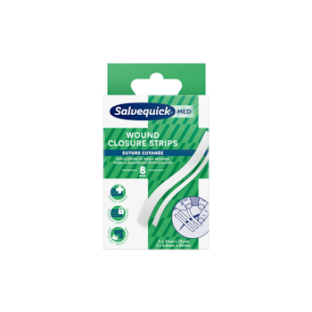 SALVEQUICKMED WOUND CLOSURE STRIPS