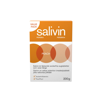 SALIVIN SUGTABLETTER PEACH