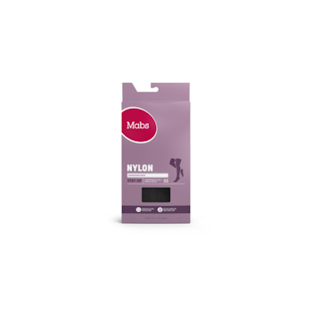 MABS NYLON STAY UP BLACK L