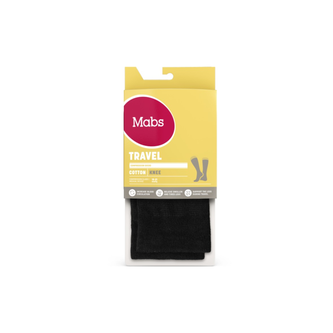MABS TRAVEL COTTON KNEE BLACK XXL