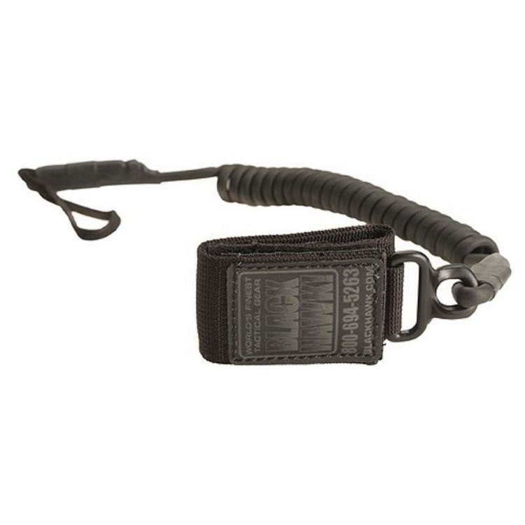 Blackhawk Tactical Pistol Lanyard - Coiled Black