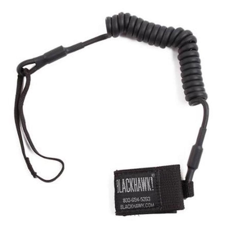 Blackhawk Tactical Pistol Lanyard - Coiled Black