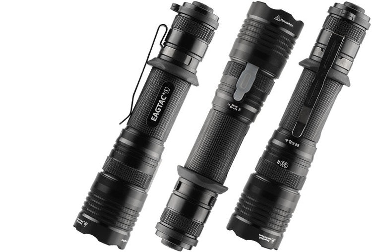 EAGTAC T25LR XHP-35, USB Rechargeable, HD 2000 Lumen Flashlight KIT