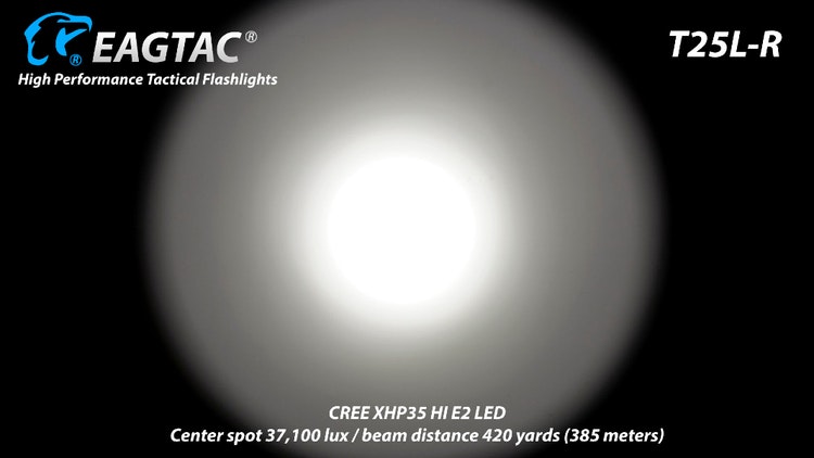 EAGTAC T25LR XHP-35, USB Rechargeable, HD 2000 Lumen Flashlight KIT