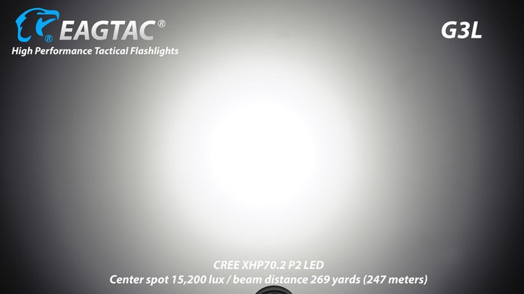 EAGTAC G3L Pro XHP70.2 LED 3200 Lumen