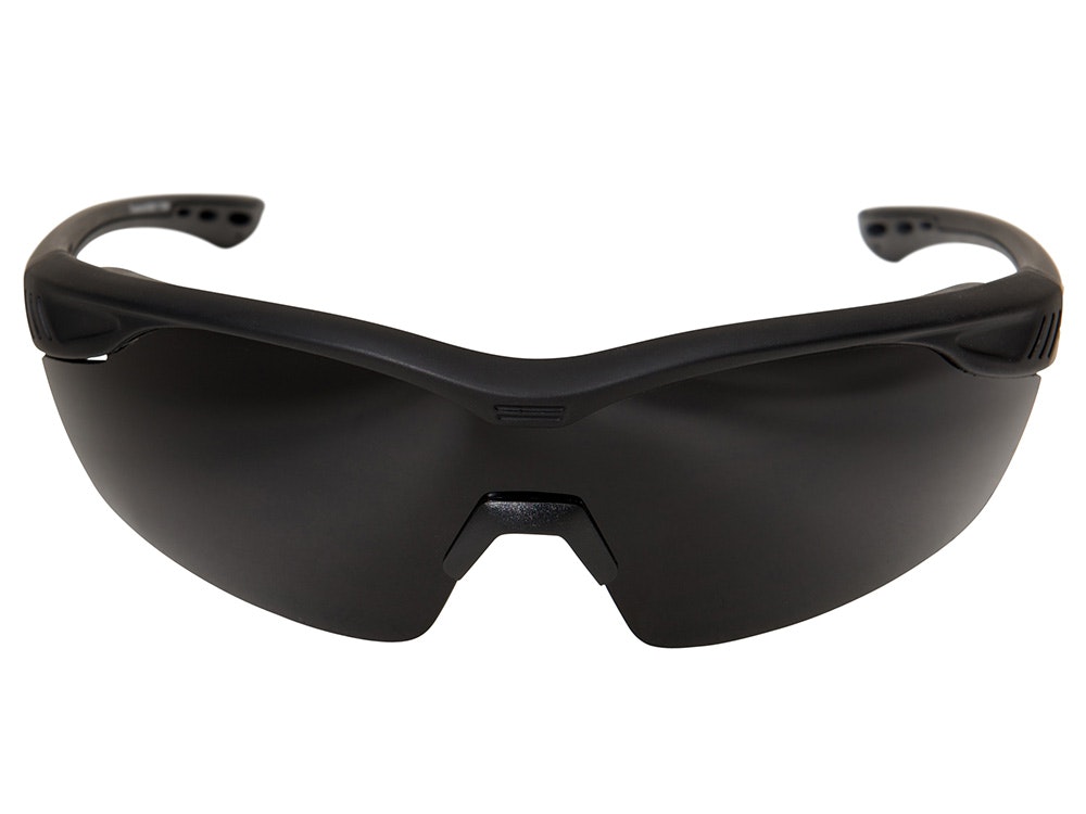 EDGE OVERLORD - SOFT-TOUCH MATTE BLACK FRAME / POLARIZED SMOKE LENS