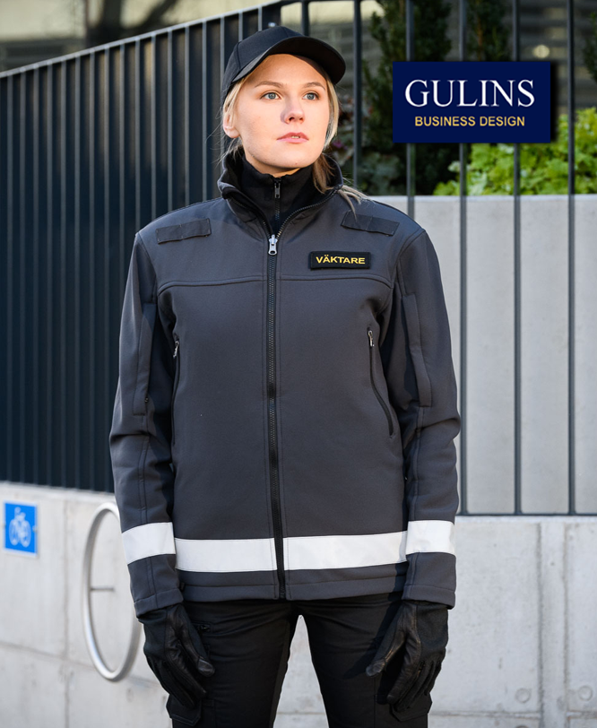 Gulins Softshelljacka Väktare - Grå