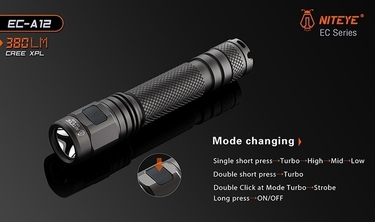 JETBeam - NITEYE EC-A12 380 LM 2AA HYBRID