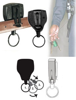 KEY-BAK Nyckelhållare SUPER48 med kevlar tråd och clips