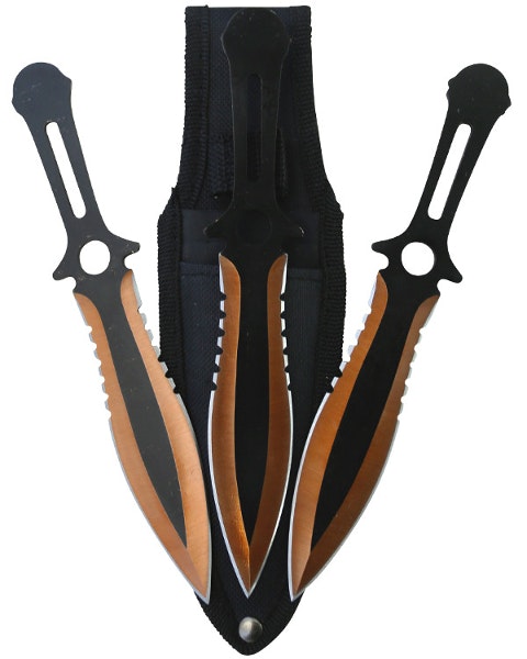 KOMBAT TACTICAL Triple Throwing Set - 3st kastknivar ingår