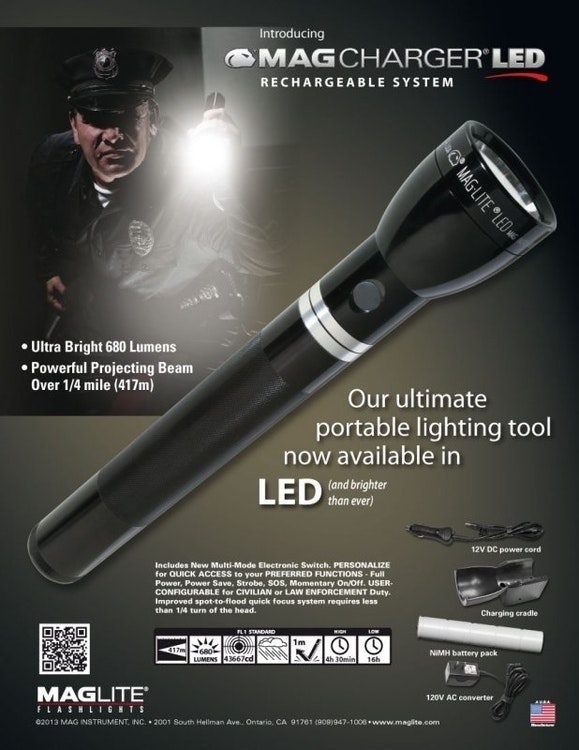MAGLITE MagCharger LED - POLIS Ficklampa