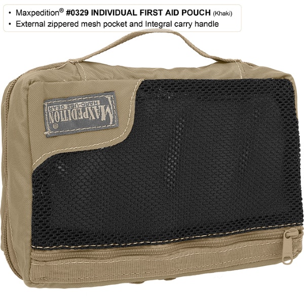 MAXPEDITION Individual First Aid Pouch - Khaki