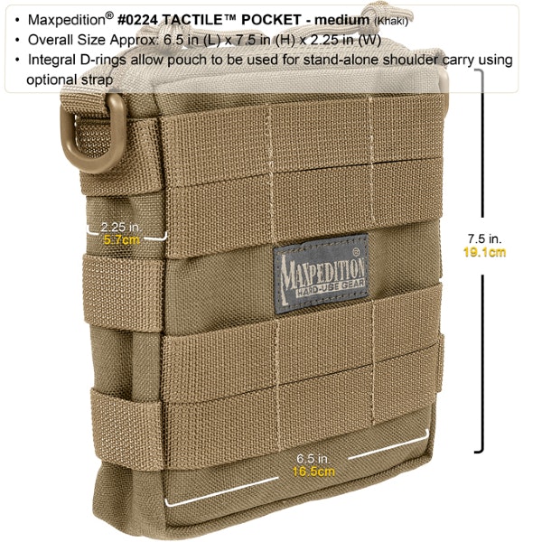 MAXPEDITION Tactile Pocket Medium - Khaki