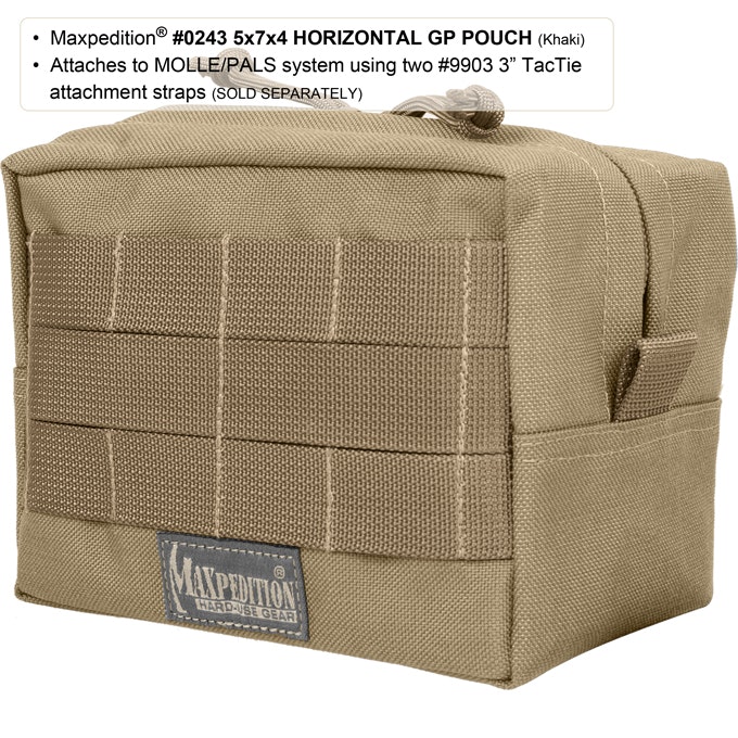 MAXPEDITION Horizontal GP Pouch - Khaki