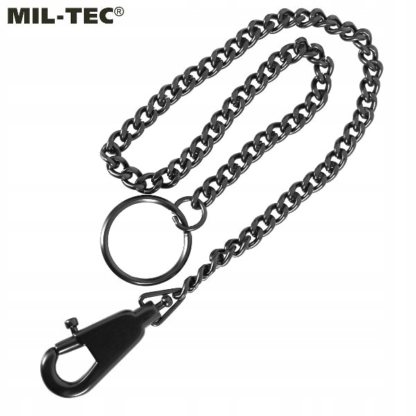 MIL-TEC by STURM KEYHOLDER WITH CHAIN AND CARABINER - BLACK
