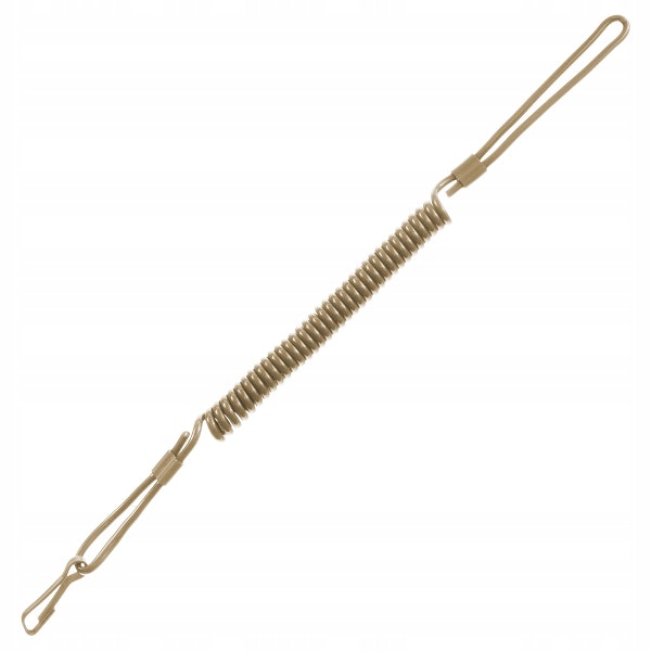 MIL-TEC by STURM PISTOL COILED CABLEL LANYARD - COYOTE