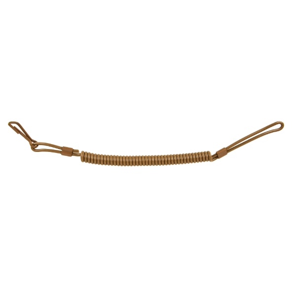 MIL-TEC by STURM PISTOL COILED CABLEL LANYARD - COYOTE