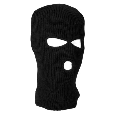MIL-TEC by STURM 3-HOLE ACRLYIC BALACLAVA - BLACK
