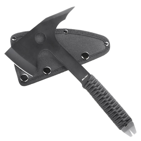 MIL-TEC by STURM PARACORD AXE WITH POUCH 2 - BLACK