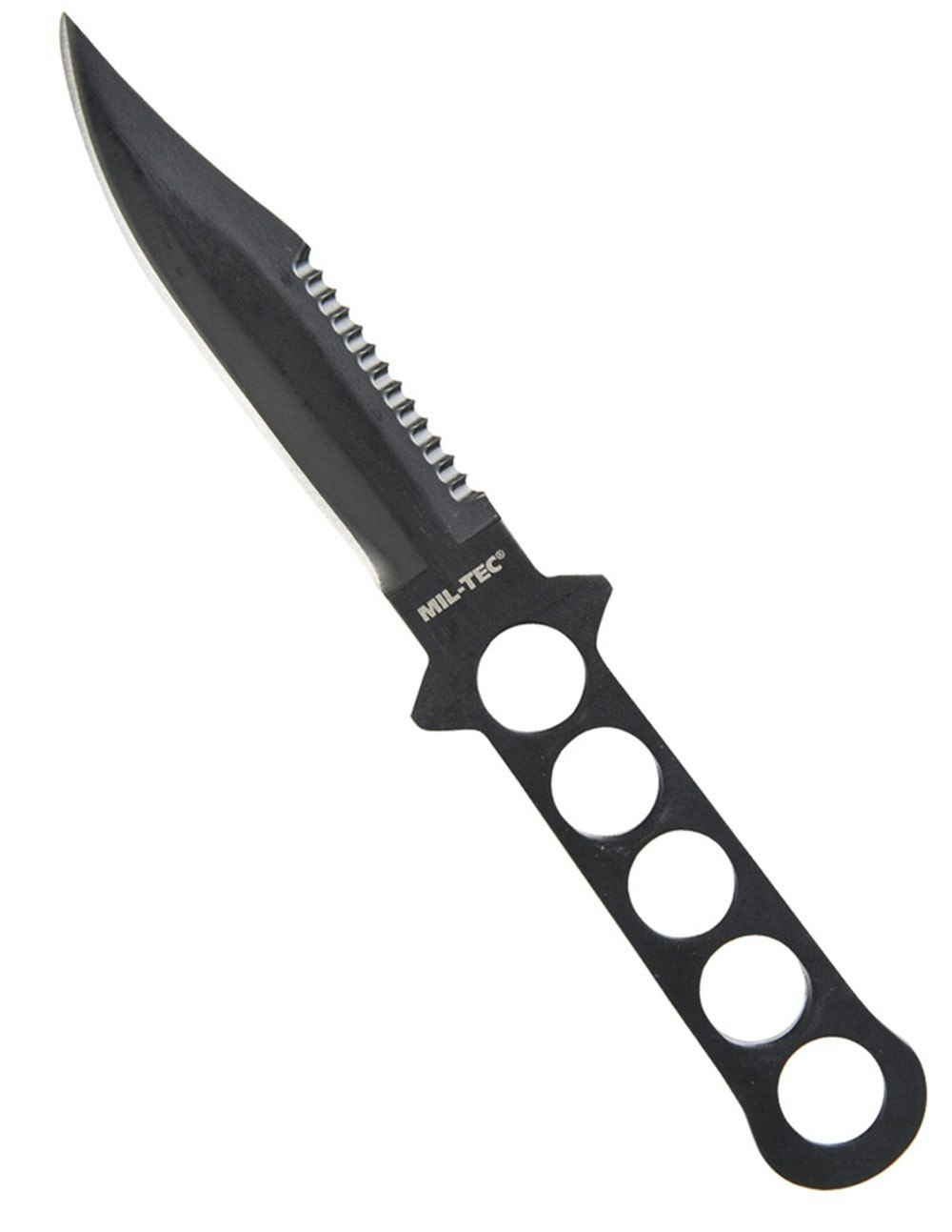 MIL-TEC Black Stainless Diving Knife W. Platic Cover