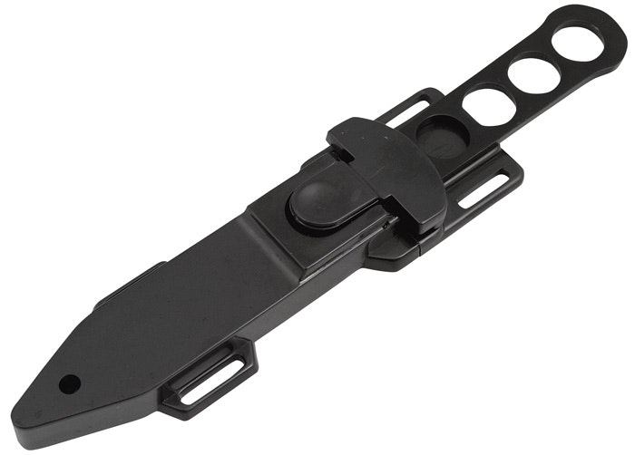 MIL-TEC Black Stainless Diving Knife W. Platic Cover