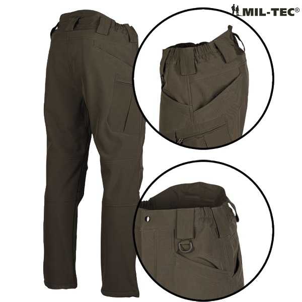 MIL-TEC by STURM SOFTSHELL PANTS ASSAULT - RANGER GREEN
