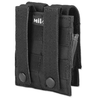 MIL-TEC by STURM DOUBLE PISTOL MOLLE MAGAZINE POUCH - BLACK