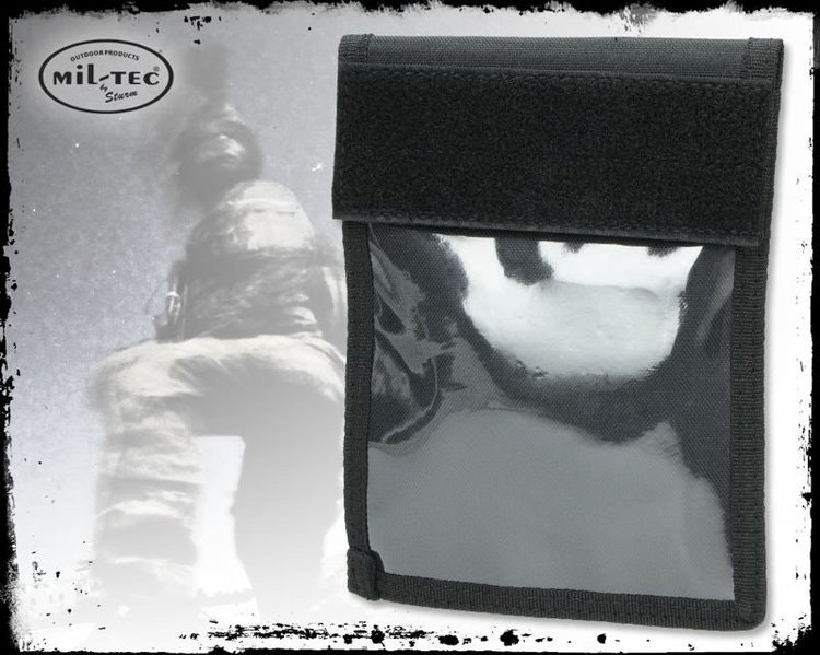 MIL-TEC by STURM NECK WALLET - BLACK