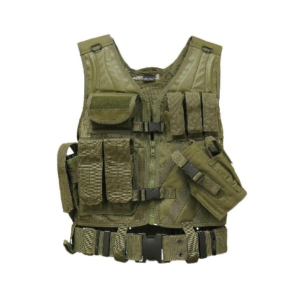 MIL-TEC by STURM USMC Taktisk stridsväst med bälte - Grön (OD)