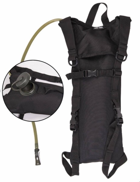 MIL-TEC by STURM BASIC WATER PACK WITH STRAPS - Svart