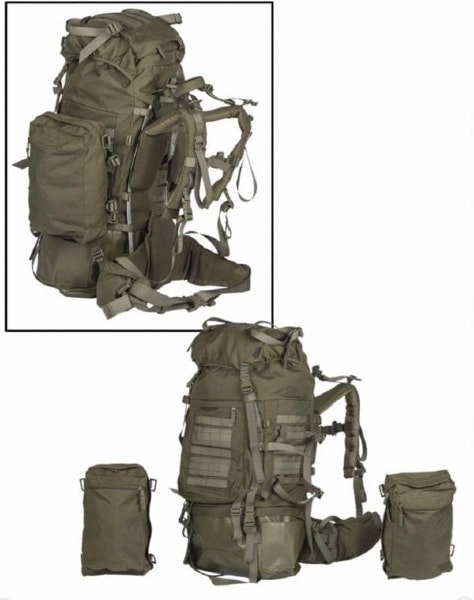 MIL-TEC by STURM BACKPACK ′TEESAR®′ 100 LITER Vandringsryggsäck - OD (Grön)